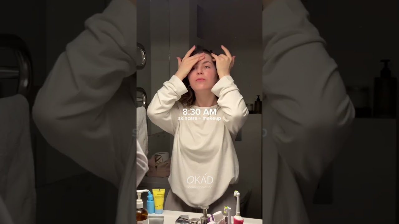 A person sharing their morning routine