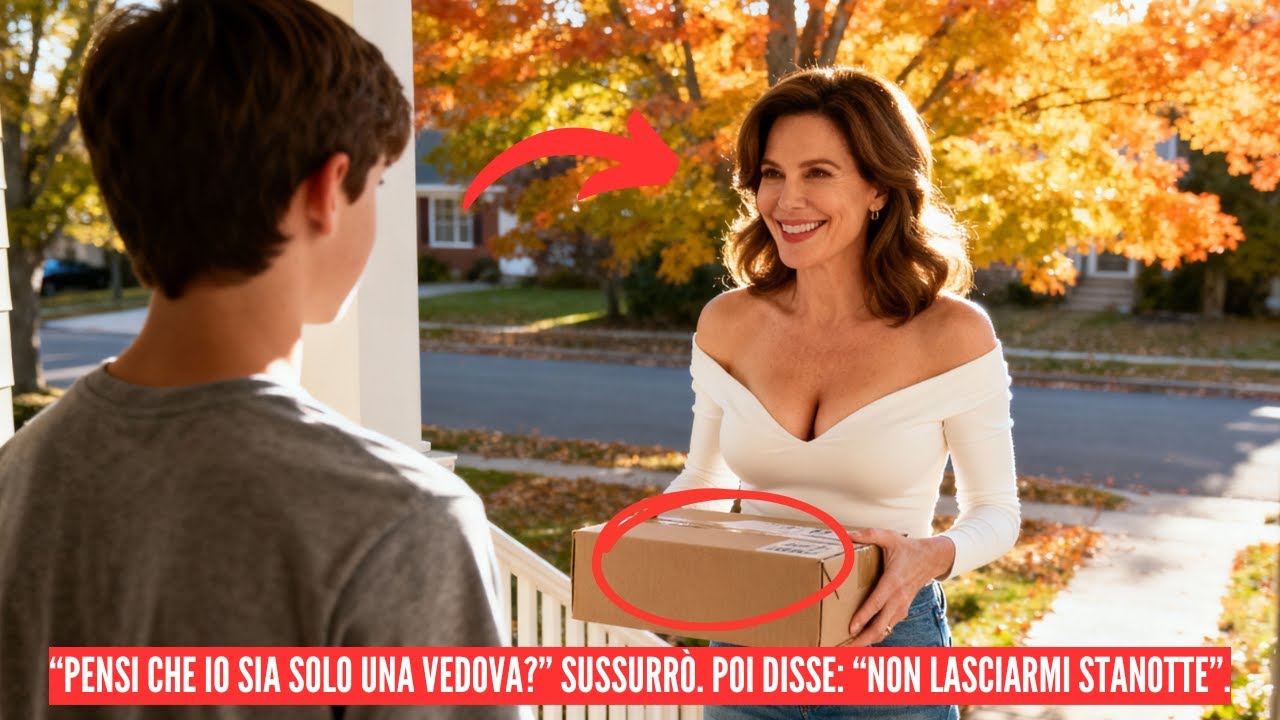 “Pensi che io sia solo una vedova?” sussurrò. Poi disse: “Non lasciarmi stanotte”.