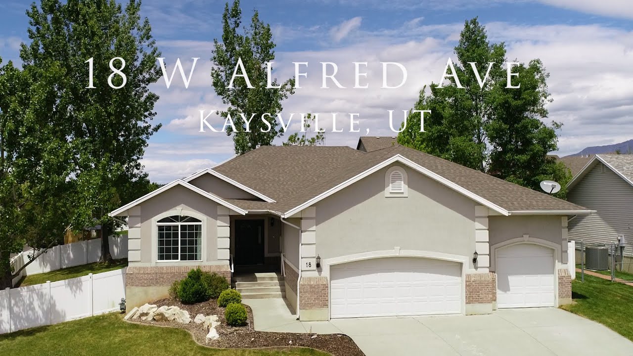 Residential Home for Sale 18 W Alfred Ave Kaysville UT YouTube