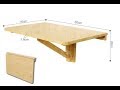 Diy how to make wall mount folding desk with step by step