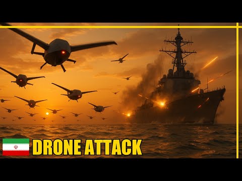 Iranian Drone Swarm Attacks US Destroyer 15 Drones Engaged Persian Gulf Combat 