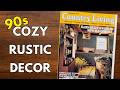 When Farmhouse Decor Wasn't Afraid Of Color | Country Living October 1991 Magazine Flip Through