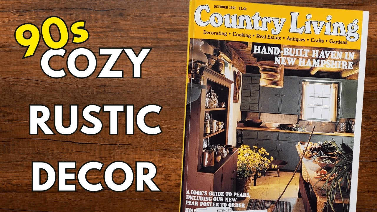 When Farmhouse Decor Wasn't Afraid Of Color | Country Living October 1991 Magazine Flip Through