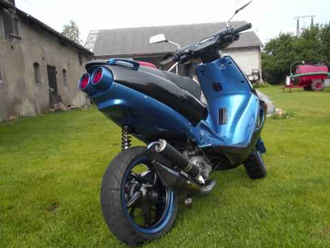 Aprilia sr 70cc Porting* - YouTube