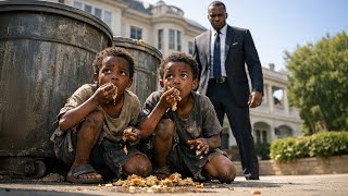 The Billionaire Found The Maid’s Twin Sons Hiding To Eat Leftovers — His Next Move Shocked All...
