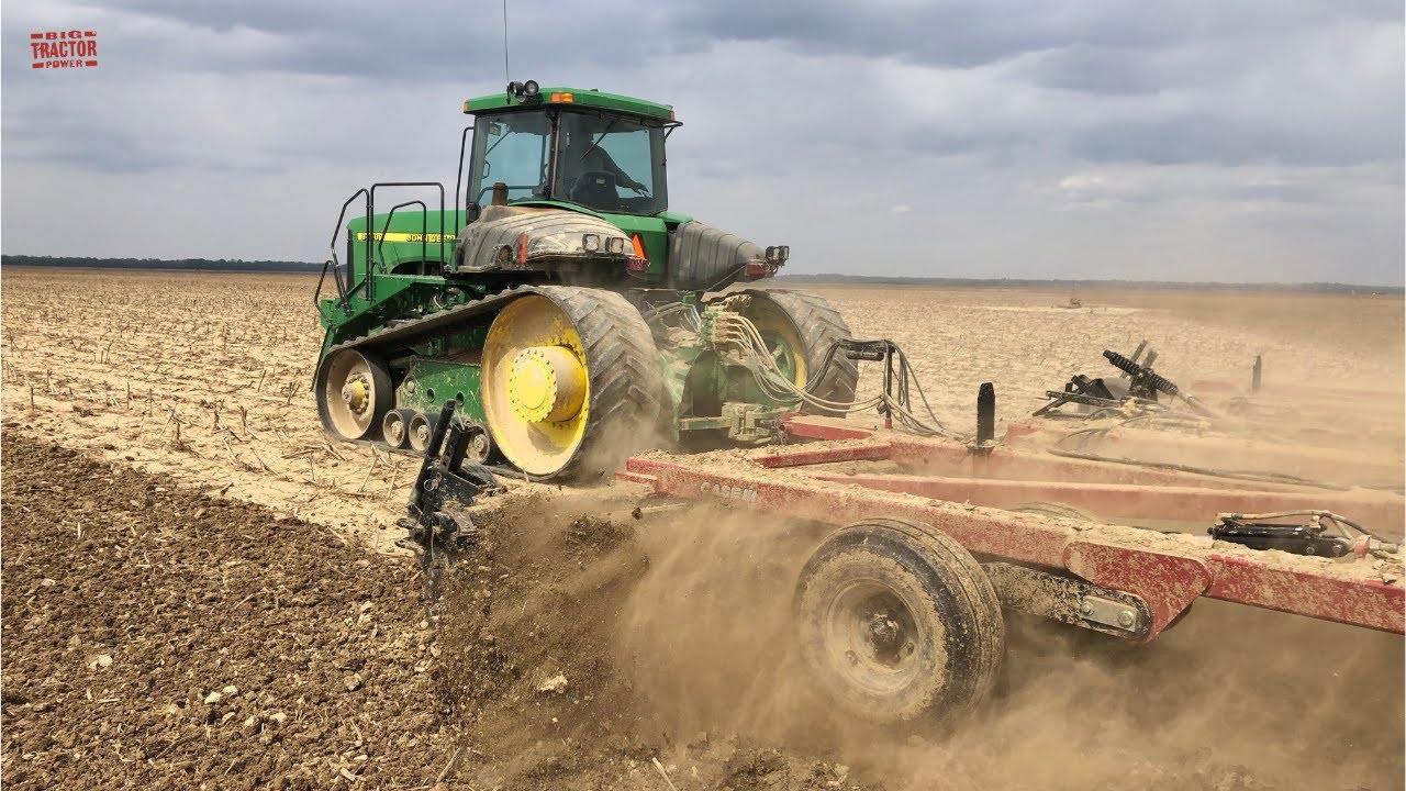 John Deere 9400T Tractor Working On Spring Tillage