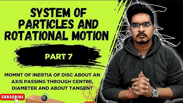 Moment of Inertia of a Disc about centre, diameter, tangent| Class 11 Physics| JEE & NEET Made Easy