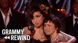 Watch Amy Winehouse Win Record Of The Year For 'Rehab' In 2008 | GRAMMY Rewind