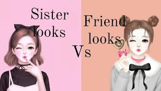 sister looks vs Friend looks #subscribe #like #share #comment #lovemusic #viralvideo