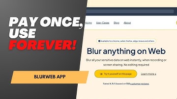 Blur Sensitive Info Instantly While Recording or Screen Sharing | Blurweb App Demo 🔒