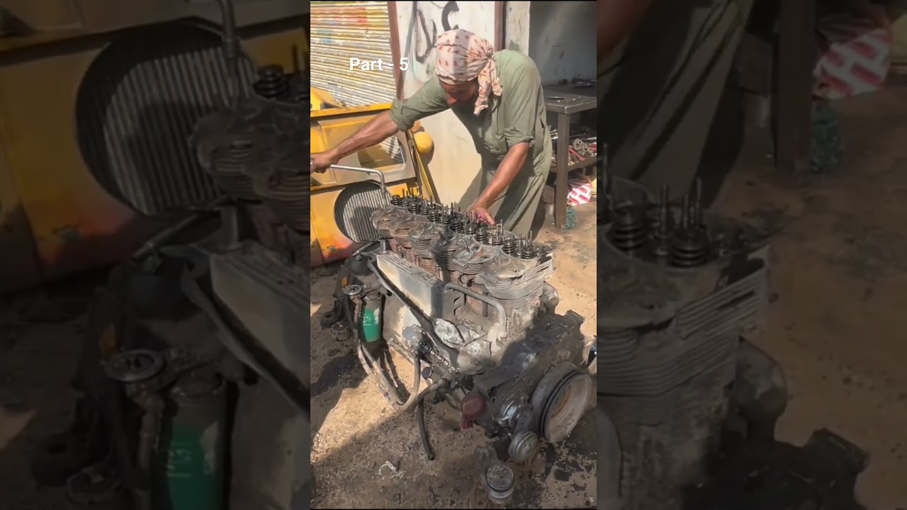 Diesel Engine Disassemble & Restoration process By Pakistani Mechanics Part - 5 