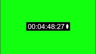 Timecode 10 Min Animation - Green Screen Effects