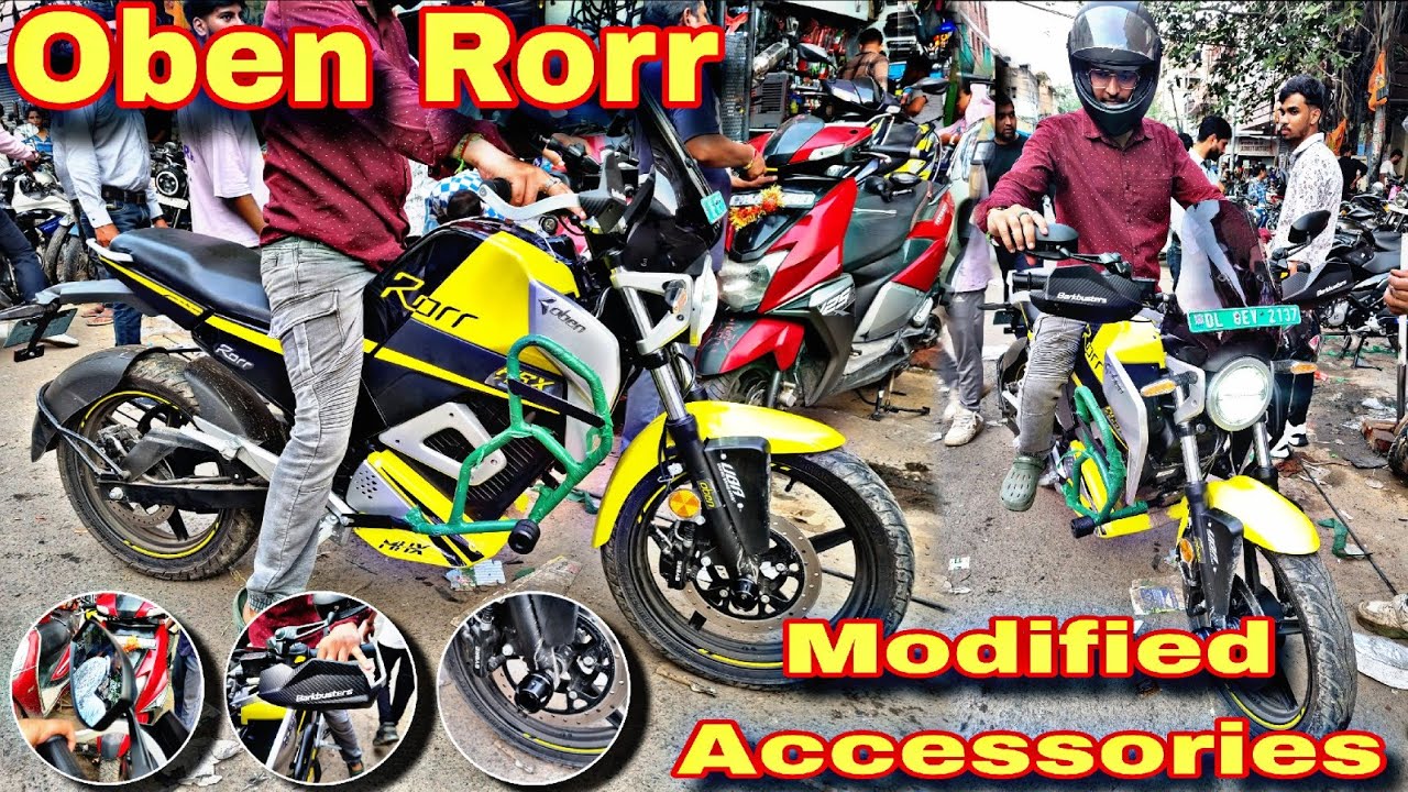 Oben Rorr 😎 Full Modified Accessories 🔥 Crash Guard, Fog Slider, Hande ...