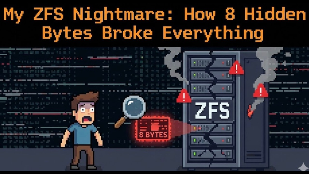 My ZFS Nightmare: How 8 Hidden Bytes Broke Everything - YouTube