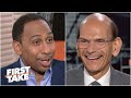 Stephen A. can't convince Paul Finebaum that Clemson can defend their title | First Take