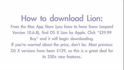 Mac OS X Lion - Best New Features (Download & Install NOW!)