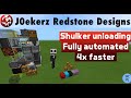 Shulker Unloading 4x Faster Fully Automated Minecraft Bedrock