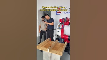 Spraying robot #automation #machine #industrialrobots #spray #robot