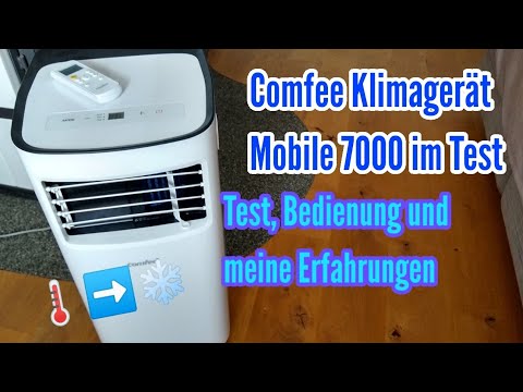 Comfee Klimagerät Mobile 7000 von Lidl Test meine Erfahrungen und Bedienung Klimaanlage Schlafzimmer