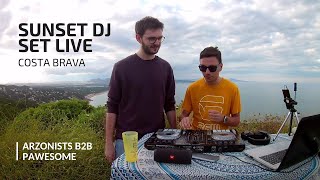 Arzonists B2B Pawesome | Sunset DJ set live Costa Brava - Begur