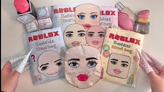 [☁️Paper diy☁️] Roblox 로블록스 Skincare Baddies Blindbag 🔇no music Compilation✨ASMR💗Satisfying🌟