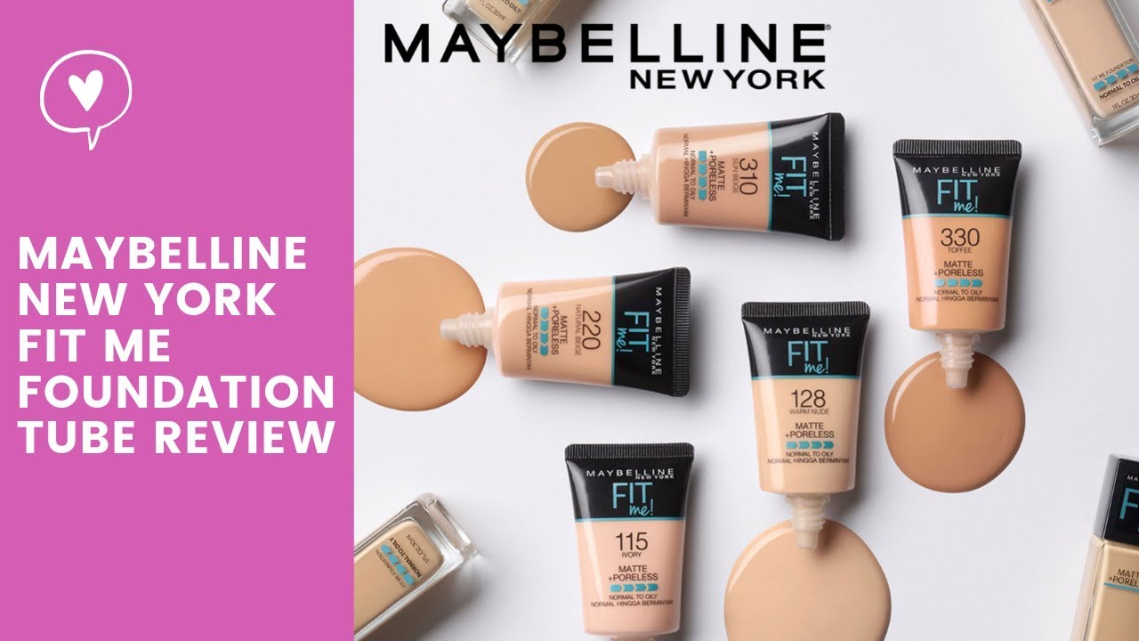 maybelline fit me foundation 230 natural buff review and demo I foundation for normal oily skin - YouTube