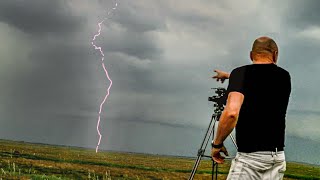 Crazy PINK Lightning & Thunderstorms Blackpool Storm | Storm Chasers UK