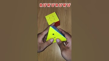 Pyraminx Cube Pointed tip Pattern #shorts