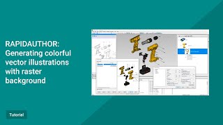 RapidAuthor Tutorial. Generating colorful vector illustrations with raster background