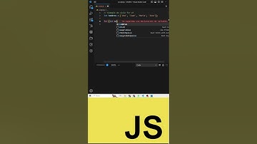 Cómo usar el ciclo for of en Javascript | #SHORTS