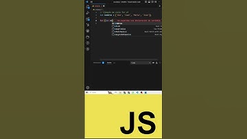 Cómo usar el ciclo for of en Javascript | #SHORTS
