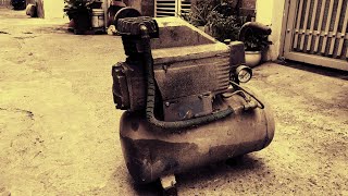 Restoration rusty old air compressor