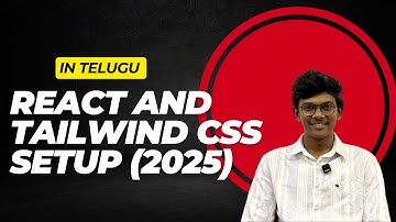 How to Create a React Project and Set Up Tailwind CSS in Telugu 2025
