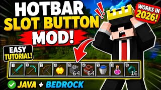 How to Get Hotbar Slot Button Mod in Minecraft 2026! 😱🔥 | Easy Tutorial