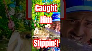 Caught Him Slippin' #shorts #fishing #fishinglife #bassfishing