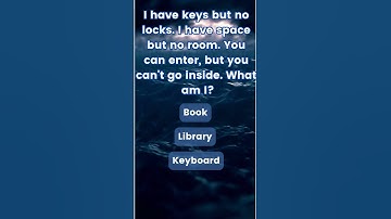 I have keys but no locks. I have space but no room. You can enter, but you can