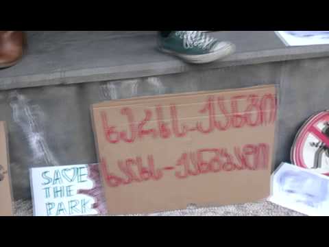 საპროტესტო აქცია მერიასთან - \"გადავარჩინოთ ვაკის პარკი\"