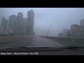 Hyperlapse Rainy Day Drive - Miami Florida - May 2020