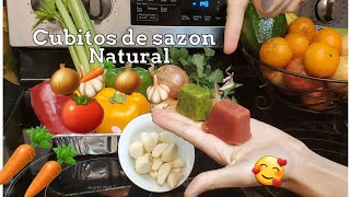 Como hacer cubitos de verduras sazón caseros