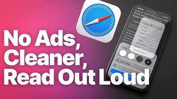 Your iPhone Can Clean Up Webpages & Ads And Read Articles Out Loud For You