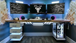 My 2022 Gaming Setup / Room Tour! - Ultimate Small Room Gaming / Stream Setup!