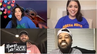 Who can get the most famous celebrity to join Katie Nolan's Zoom chat? | Always Late