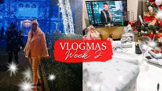 VLOGMAS WEEK 2 | CHRISTMAS SHOPPING, WRAPPING PRESENTS, AND FESTIVE ILLUMINATIONS