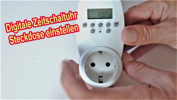 Digitale Zeitschaltuhr Steckdose, Besvic 3680W Timer Steckdose mit 10 –  besvic