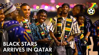 THE GHANA BLACK STARS WERE RECEIVED BY AN ELECTRIFYING CROWD IN QATAR