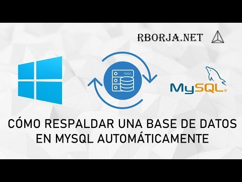 Cómo respaldar una base de datos en MySQL automáticamente