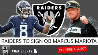 Las vegas raiders free agency news: head coach jon gruden and gm mike
mayock have agreed to sign agent qb marcus mariota, the #2 overall
pick...