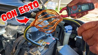 Medir Corriente de Arranque en Autos - USANDO UNA PINZA COMUN