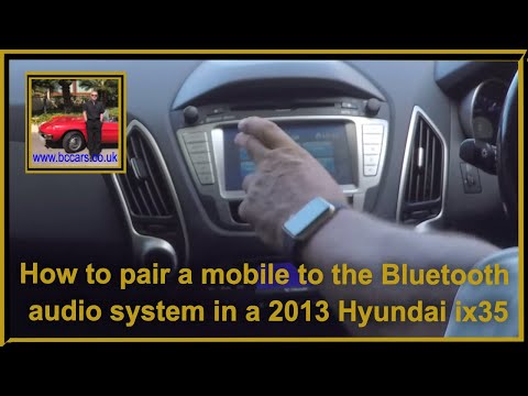 How to pair a mobile to the Bluetooth audio system in a 2013 Hyundai ix35