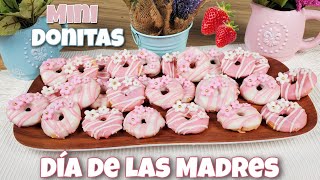 🍩 Mini DONAS para el Día de Las Madres 🌹 SABOR FRESA 🍓 #donasparavender